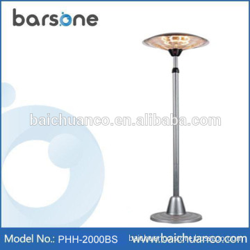 2.5W outdoor free standing garden patio heater with 3 heat settings